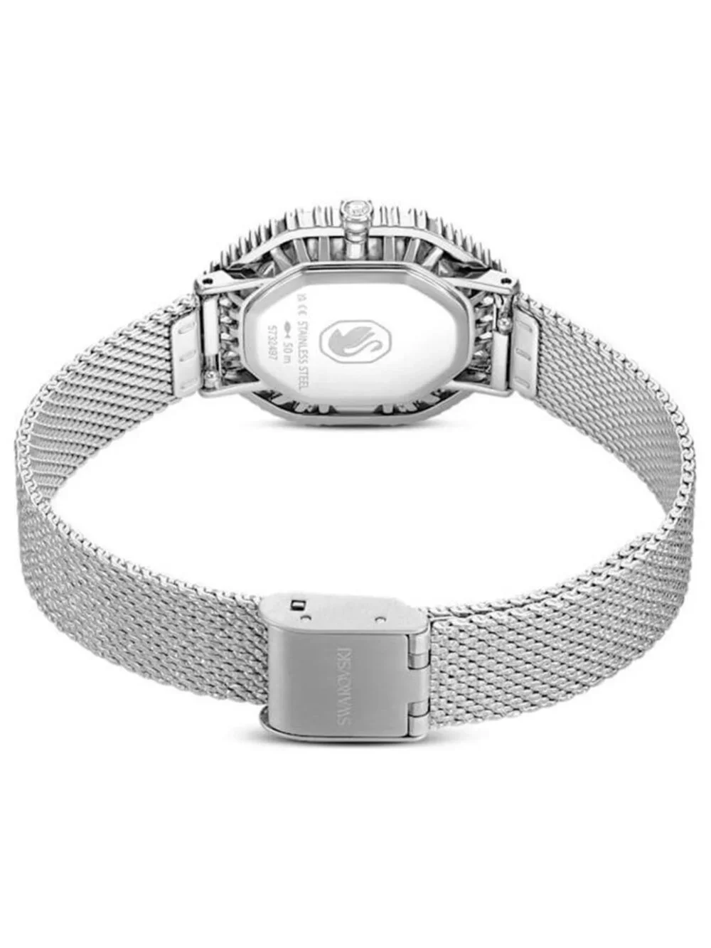 NWT Swarovski Matrix Quartz Crystal Silver Dial Ladies Watch